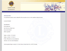 Tablet Screenshot of lions-club-eichstaett.de